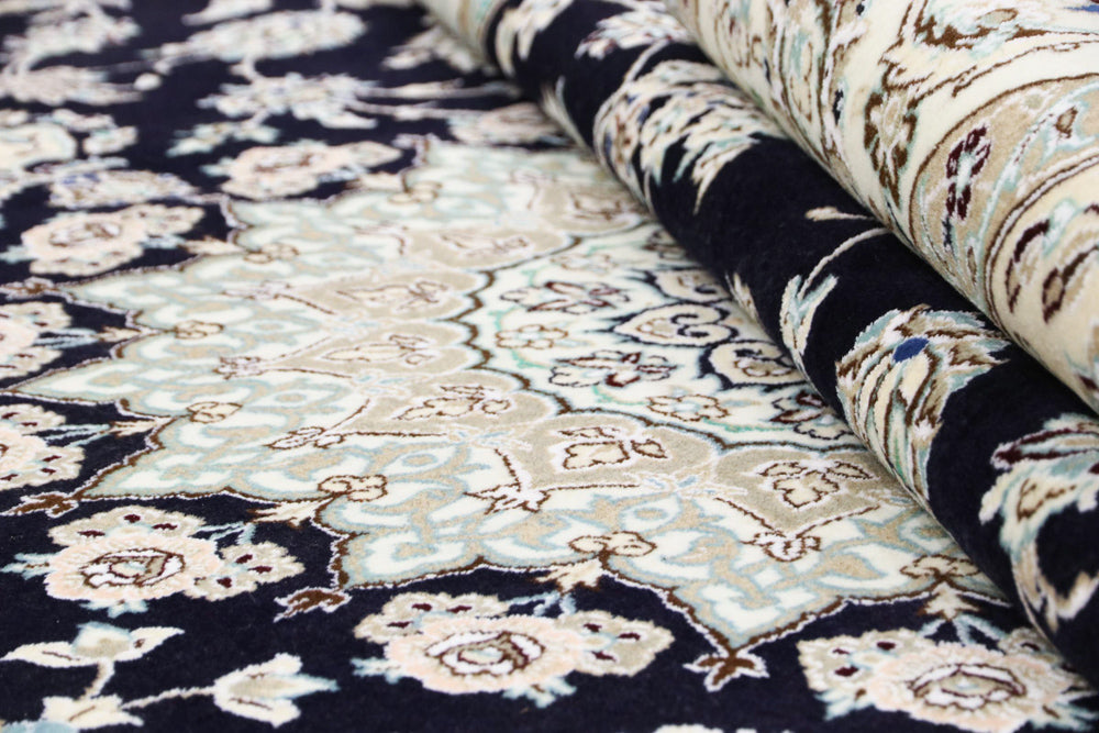 Perserteppich - Nain - 345 x 246 cm - dunkelblau