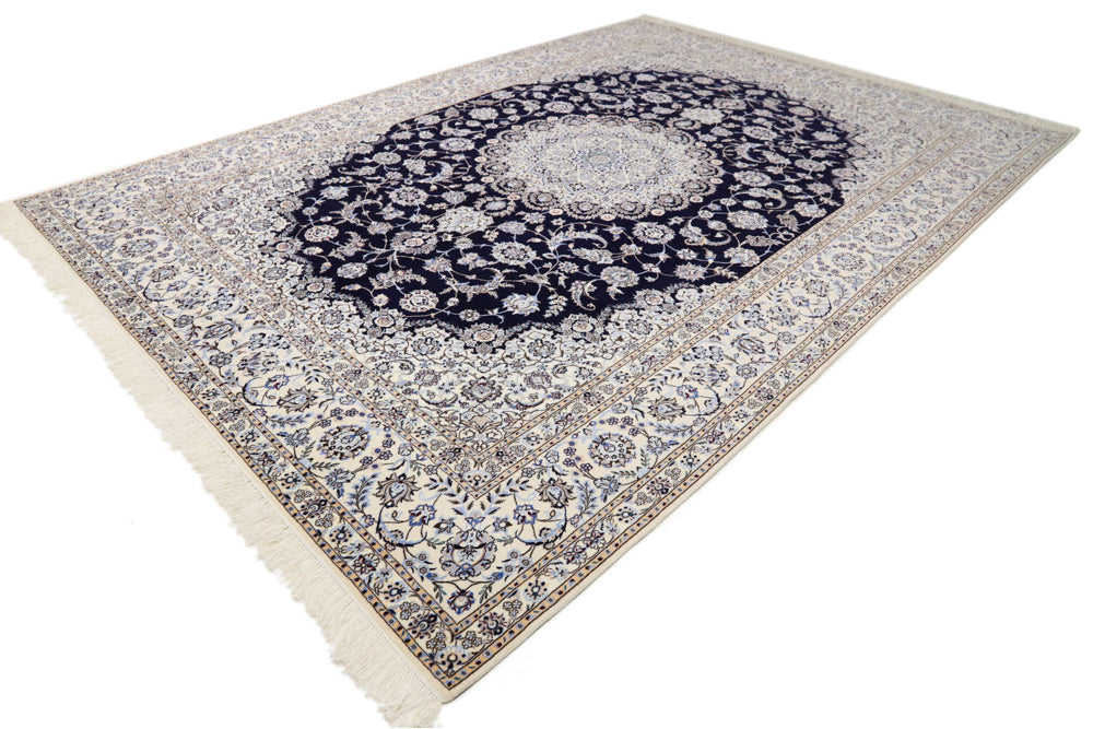Perserteppich - Nain - Premium - 360 x 250 cm - dunkelblau