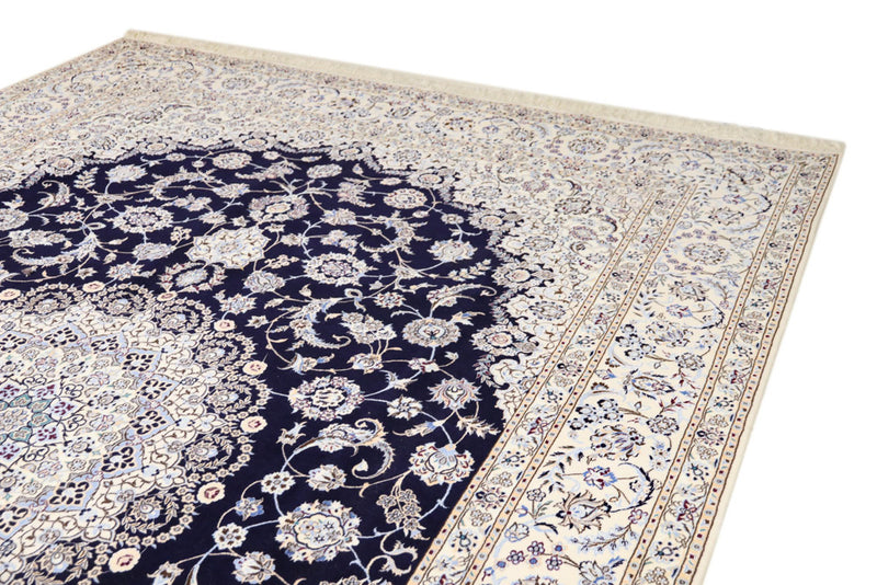 Perserteppich - Nain - Premium - 360 x 250 cm - dunkelblau