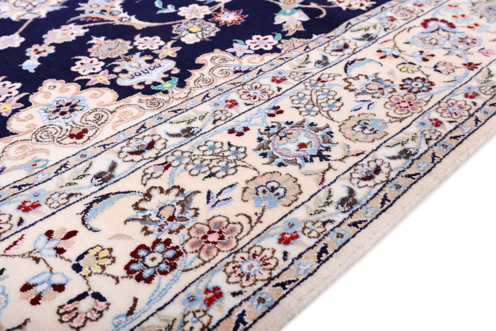 Perserteppich - Nain - Premium - 240 x 154 cm - dunkelblau