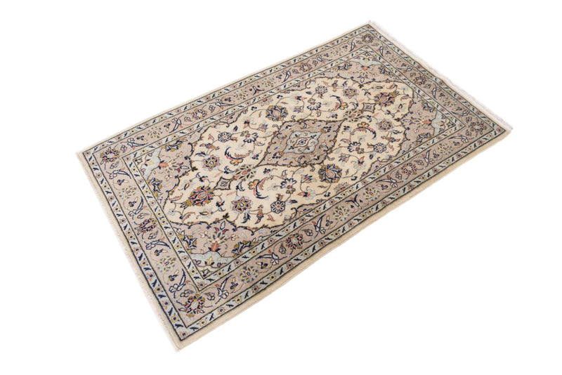 Perserteppich - Keshan - 155 x 95 cm - hellbeige