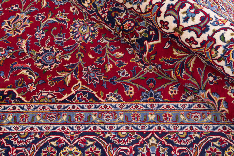 Perserteppich - Keshan - 345 x 233 cm - rot