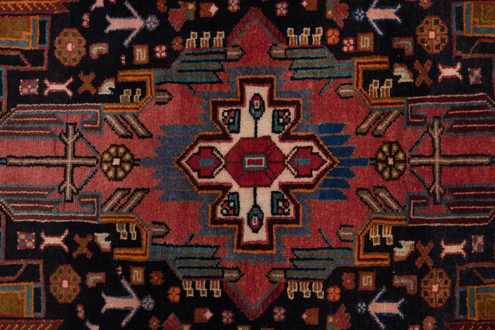 Perserteppich - Nomadic - 125 x 85 cm - dunkelrot