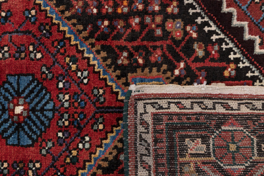 Perserteppich - Nomadic - 130 x 87 cm - dunkelrot