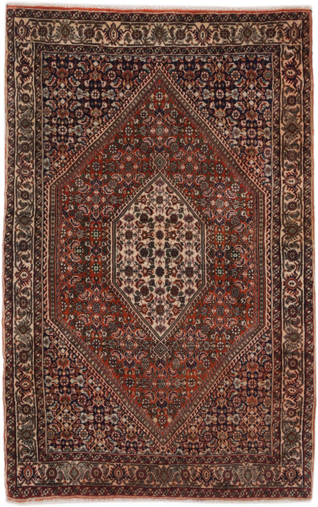 Perserteppich - Bidjar - 140 x 90 cm - dunkelbeige