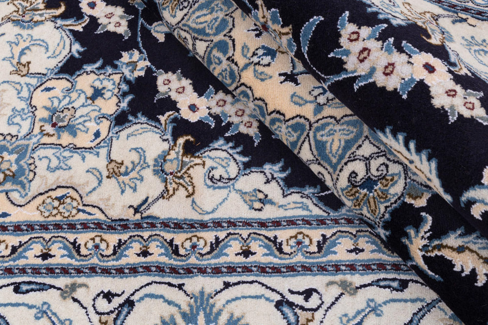 Perserteppich - Nain - 292 x 198 cm - dunkelblau