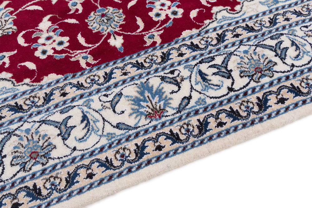 Perserteppich - Nain - 202 x 148 cm - rot