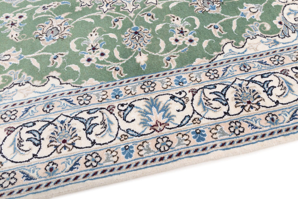 Perserteppich - Nain - 204 x 146 cm - grün