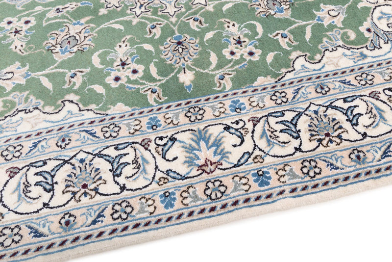 Perserteppich - Nain - 204 x 146 cm - grün