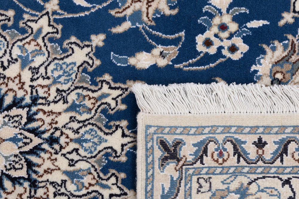 Perserteppich - Nain - 198 x 142 cm - blau