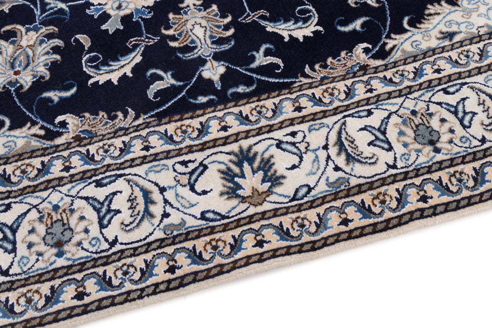 Perserteppich - Nain - 228 x 170 cm - dunkelblau