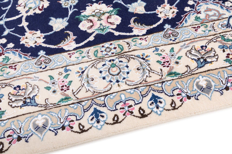 Perserteppich - Nain - 254 x 154 cm - dunkelblau