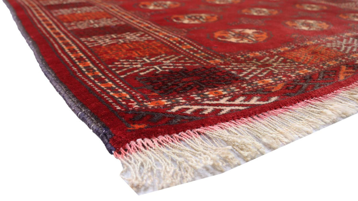 Tapis Turkaman - 144 x 110 cm - rouge