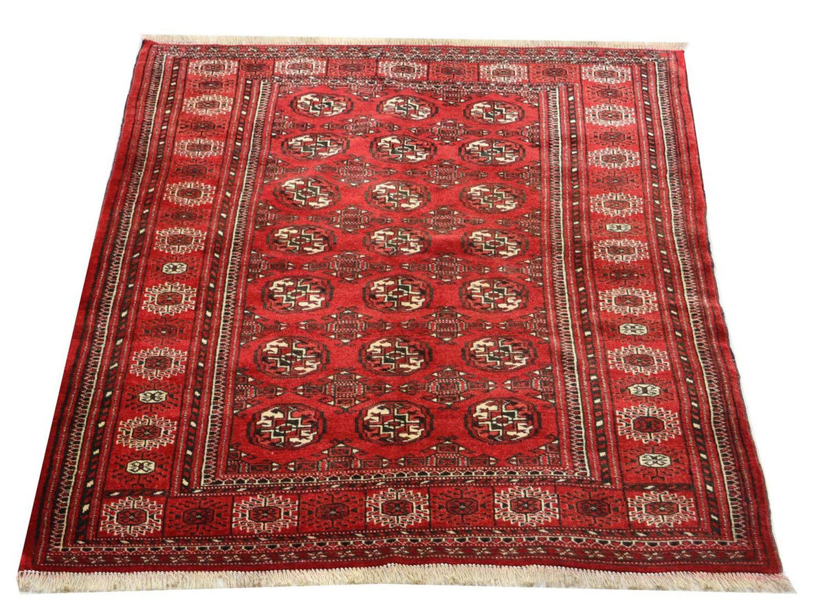 Tapis afghan - 154 x 114 cm - rouge