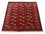 Tapis afghan - 152 x 118 cm - rouge foncé