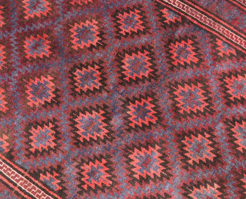 Tapis Belutsch - 180 x 121 cm - rouge foncé