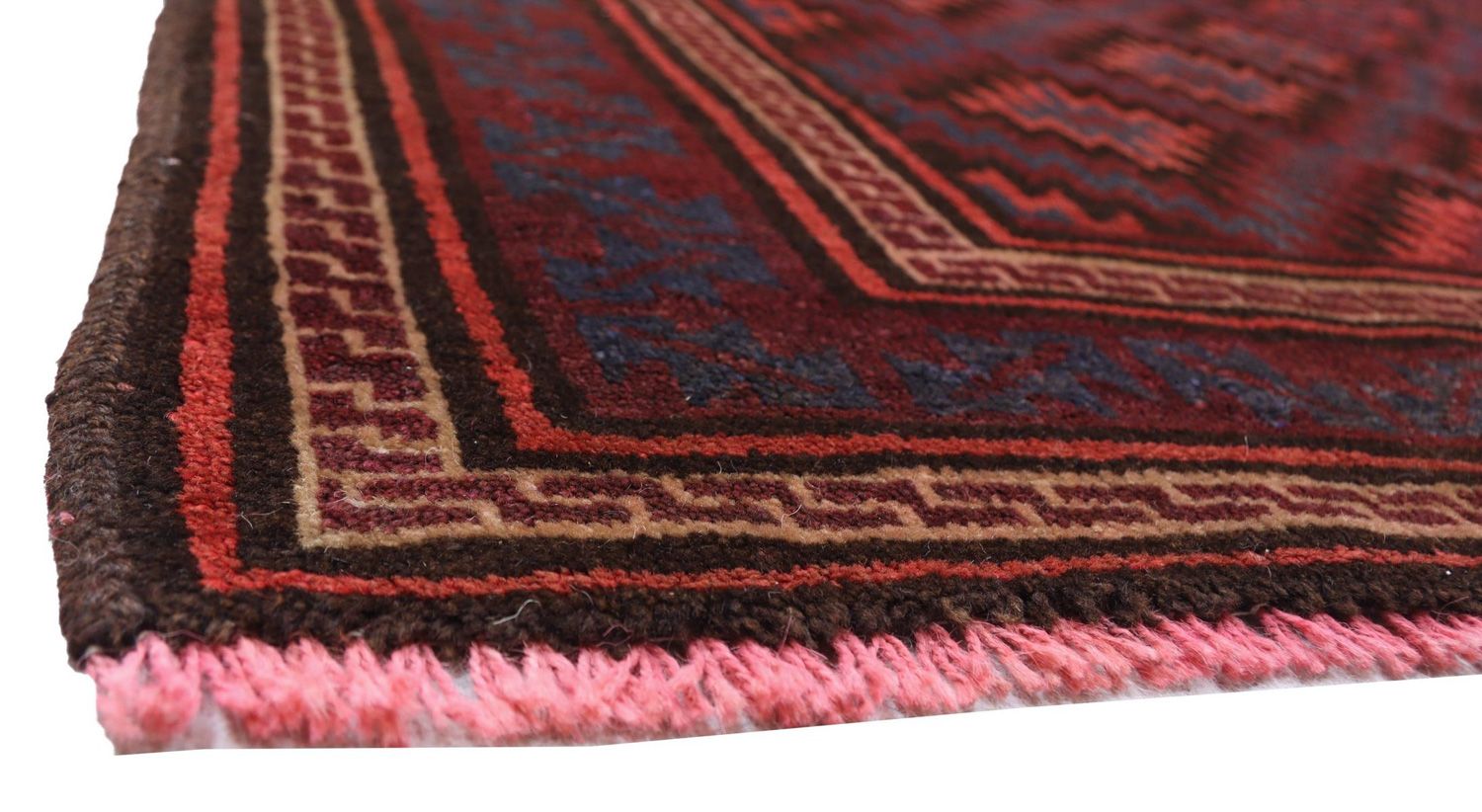 Tapis Belutsch - 180 x 121 cm - rouge foncé