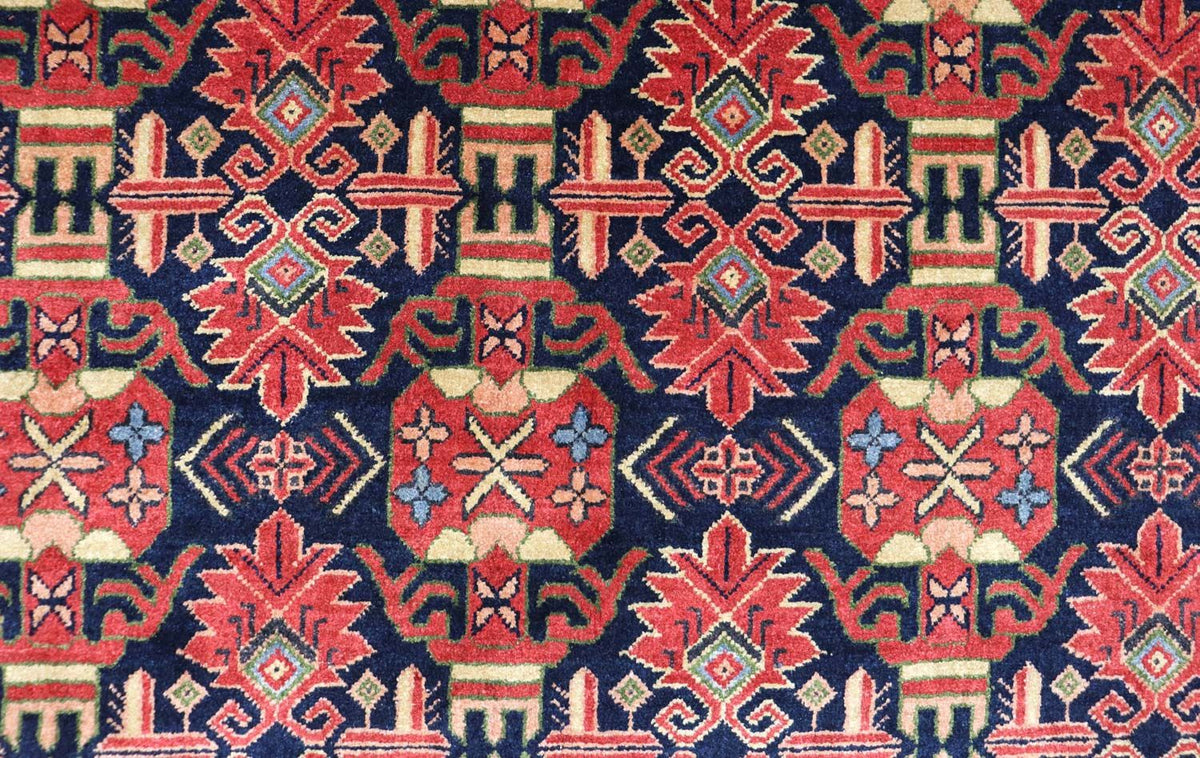 Tapis afghan - 182 x 121 cm - rouge