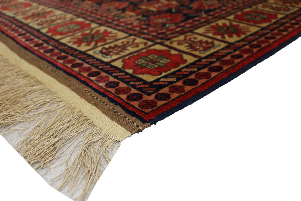 Tapis afghan - 182 x 121 cm - rouge