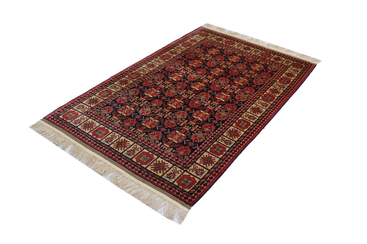 Tapis afghan - 182 x 121 cm - rouge