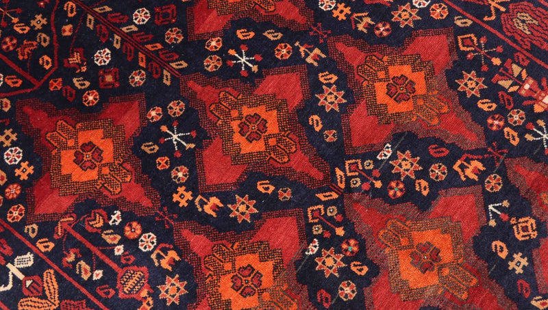 Tapis afghan - 172 x 100 cm - rouge