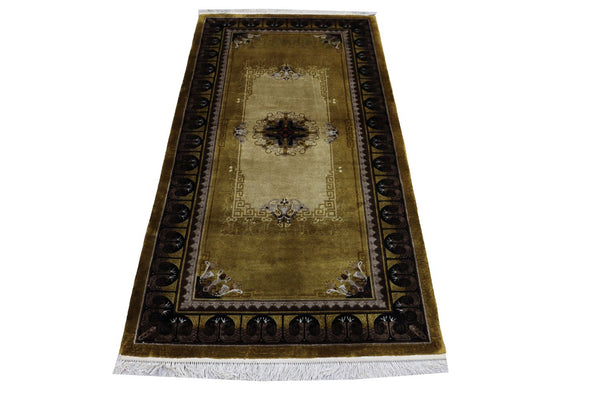 Tapis chinois - 190 x 90 cm - vert