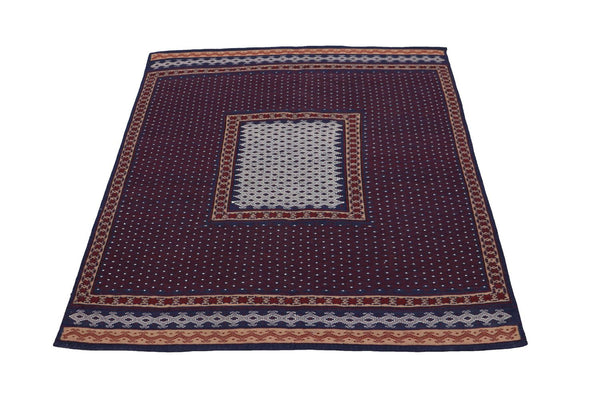 Tapis Kelim - Oriental - 146 x 135 cm - bleu