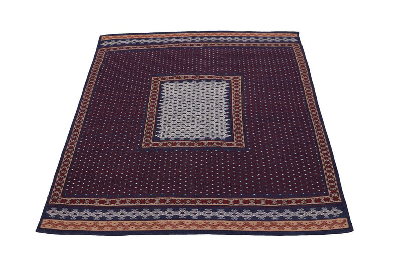 Tapis Kelim - Oriental - 146 x 135 cm - bleu
