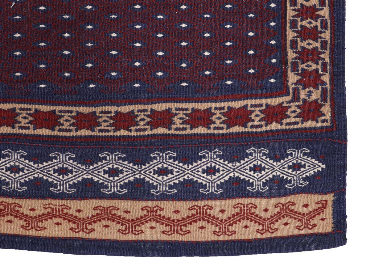 Tapis Kelim - Oriental - 146 x 135 cm - bleu