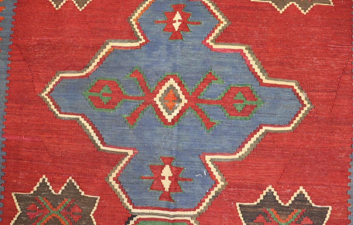 Tapis Kelim - Oriental - 284 x 165 cm - rouge