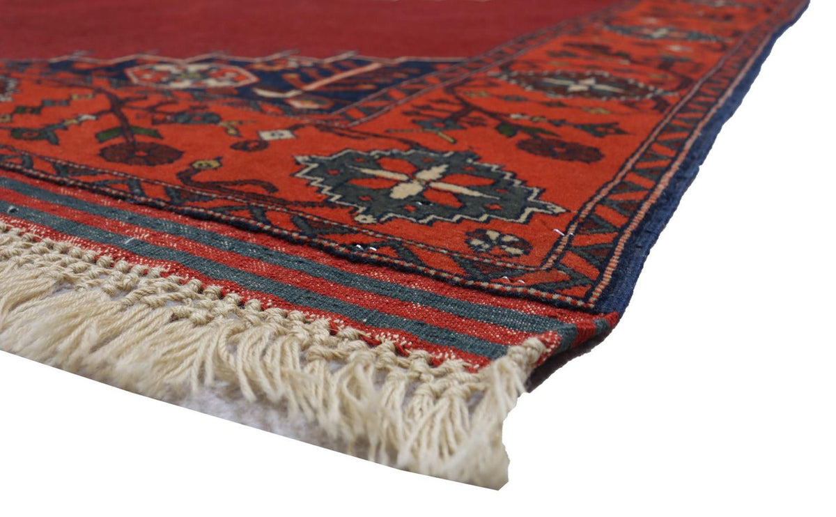 Tapis afghan - 180 x 126 cm - rouge