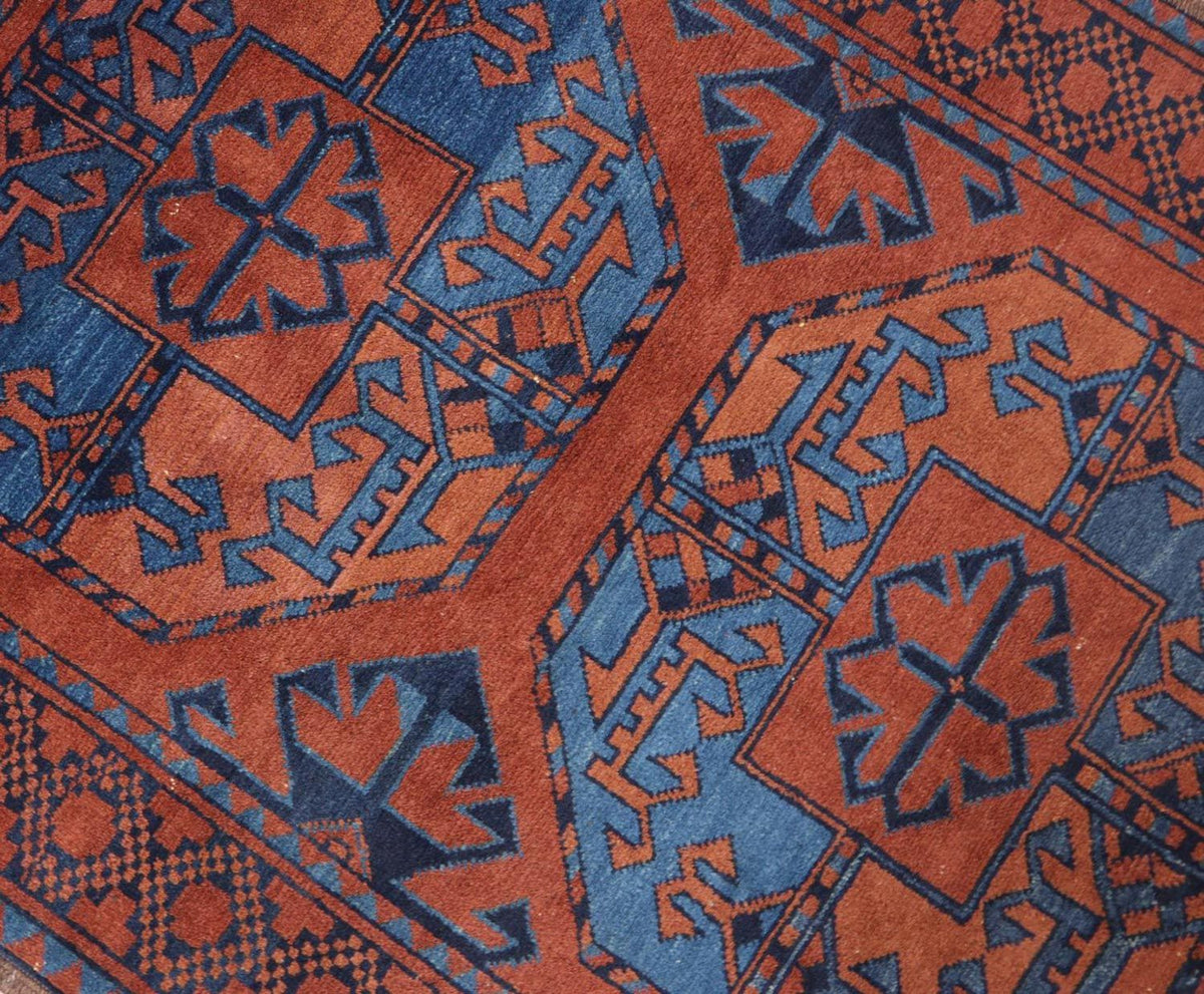 Tapis afghan - 124 x 90 cm - rouge