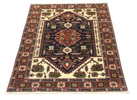 Tapis afghan - 182 x 129 cm - bleu foncé
