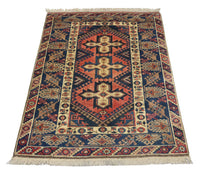 Tapis oriental - 192 x 120 cm - rouille