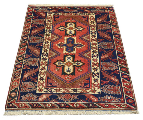 Tapis oriental - 188 x 118 cm - rouille