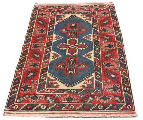 Tapis oriental - 184 x 119 cm - rouge