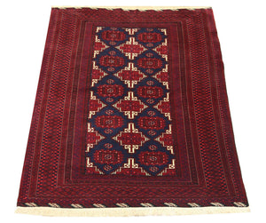Tapis Belutsch - 205 x 127 cm - rouge foncé