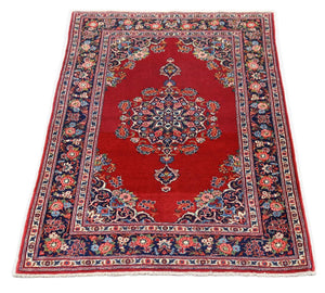 Tapis persan - Keshan - 154 x 101 cm - rouge