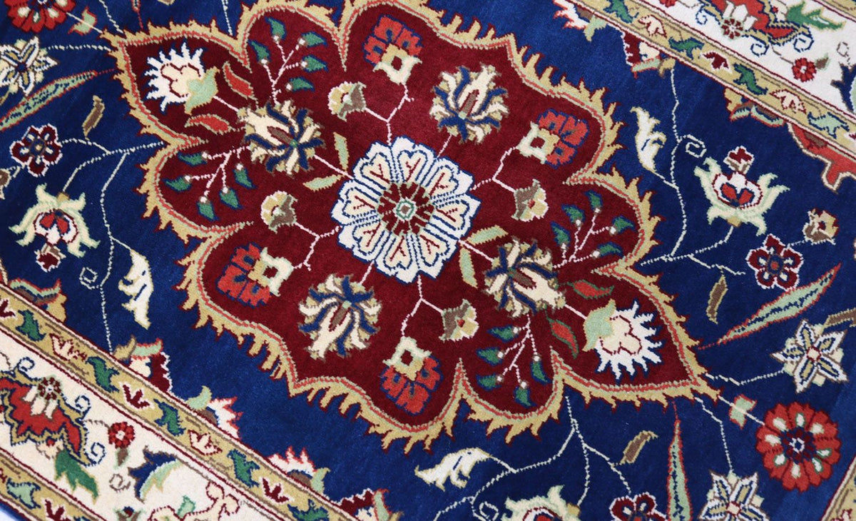 Tapis Ziegler - 152 x 102 cm - bleu foncé