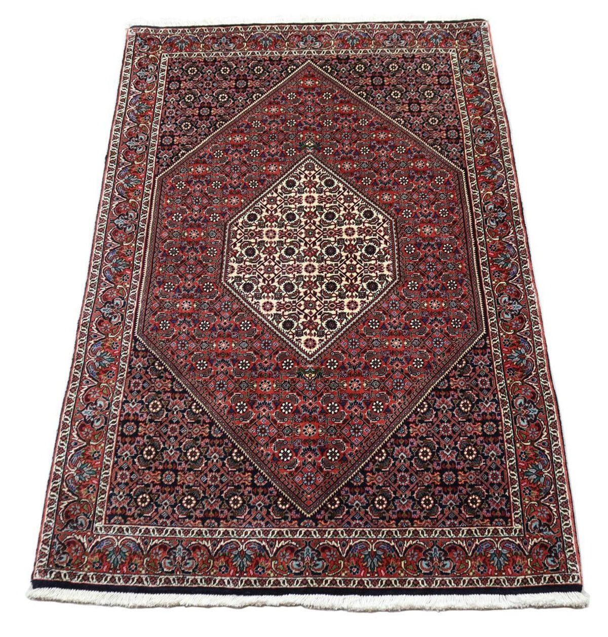 Tapis persan - Bidjar - 178 x 109 cm - rouge foncé