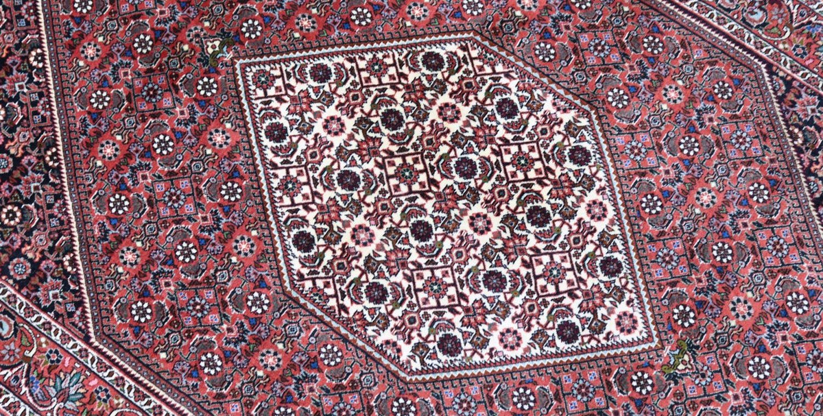 Tapis persan - Bidjar - 178 x 109 cm - rouge foncé