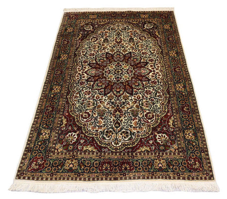 Tapis en soie - Soie du Cachemire - 170 x 109 cm - rouge