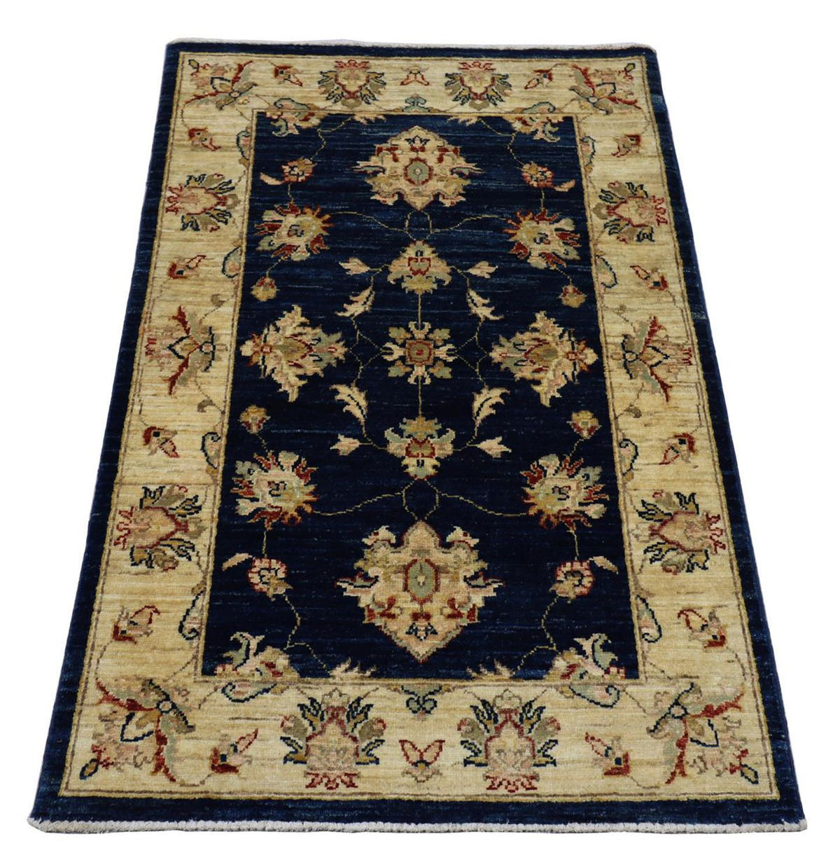 Tapis Ziegler - 120 x 78 cm - bleu foncé