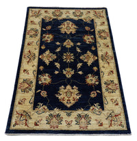 Tapis Ziegler - 120 x 78 cm - bleu foncé
