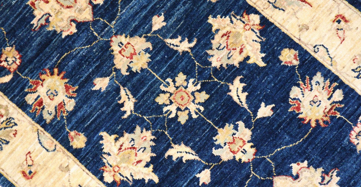 Tapis Ziegler - 120 x 78 cm - bleu foncé