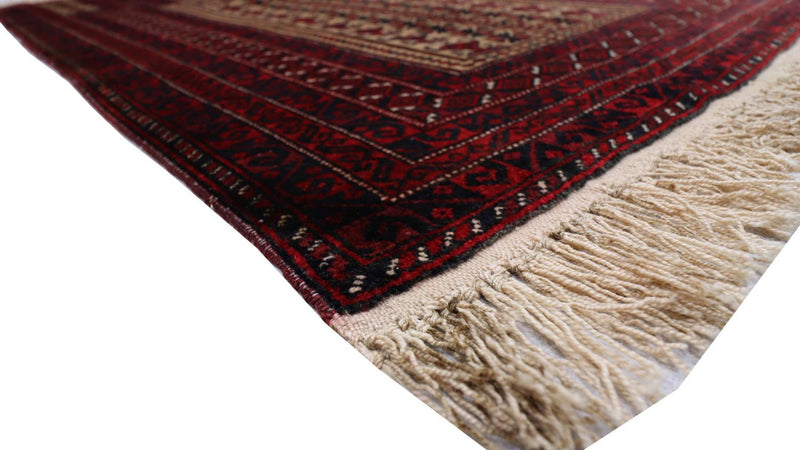 Tapis Belutsch - 156 x 88 cm - rouge foncé