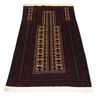 Tapis afghan - 150 x 95 cm - rouge foncé