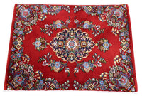 Tapis persan - Ghom - 98 x 70 cm - rouge