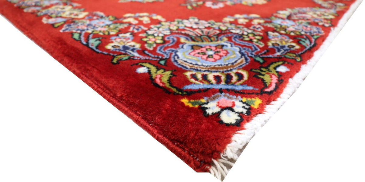 Tapis persan - Ghom - 98 x 70 cm - rouge