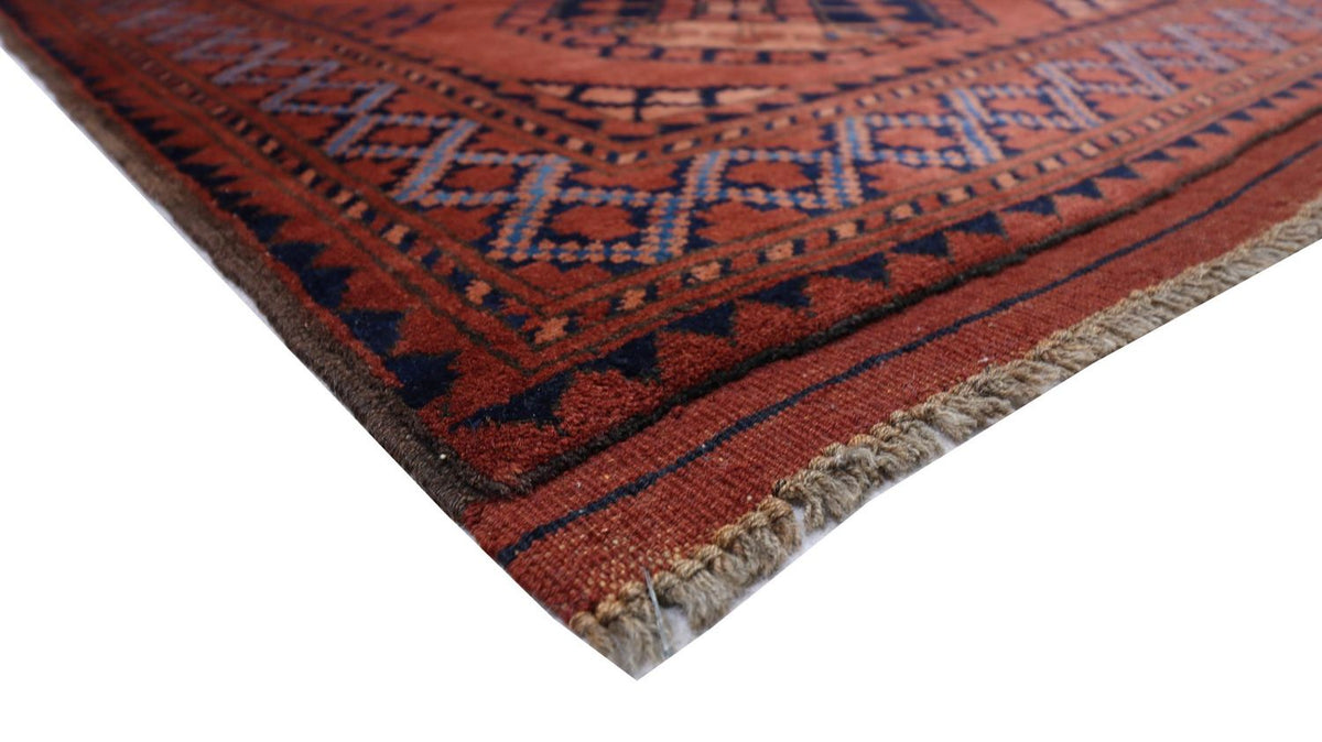 Tapis afghan - 120 x 92 cm - rouge